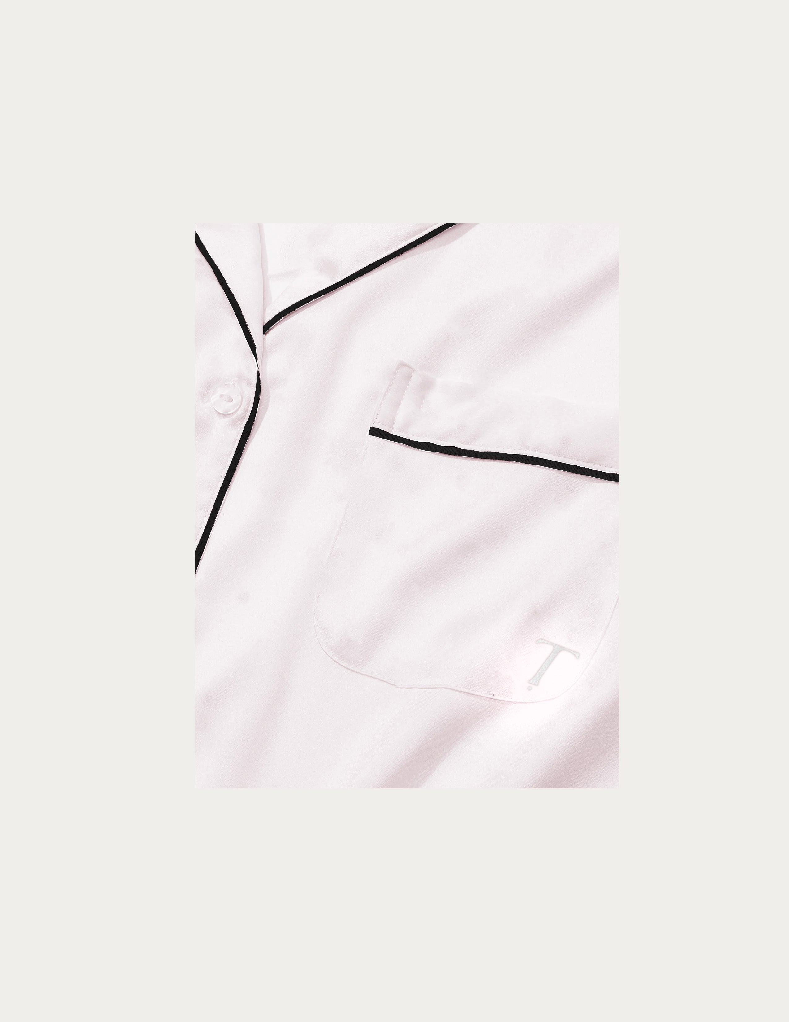 Blush Pink Satin Pajama Set