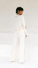 Champagne Satin Pajama Set