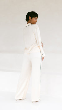 Champagne Satin Pajama Set