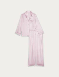 Satin Pink Pajama Set