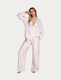 Satin Pink Pajama Set