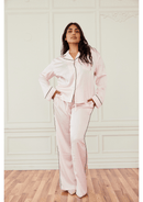 Blush Pink Satin Pajama Set